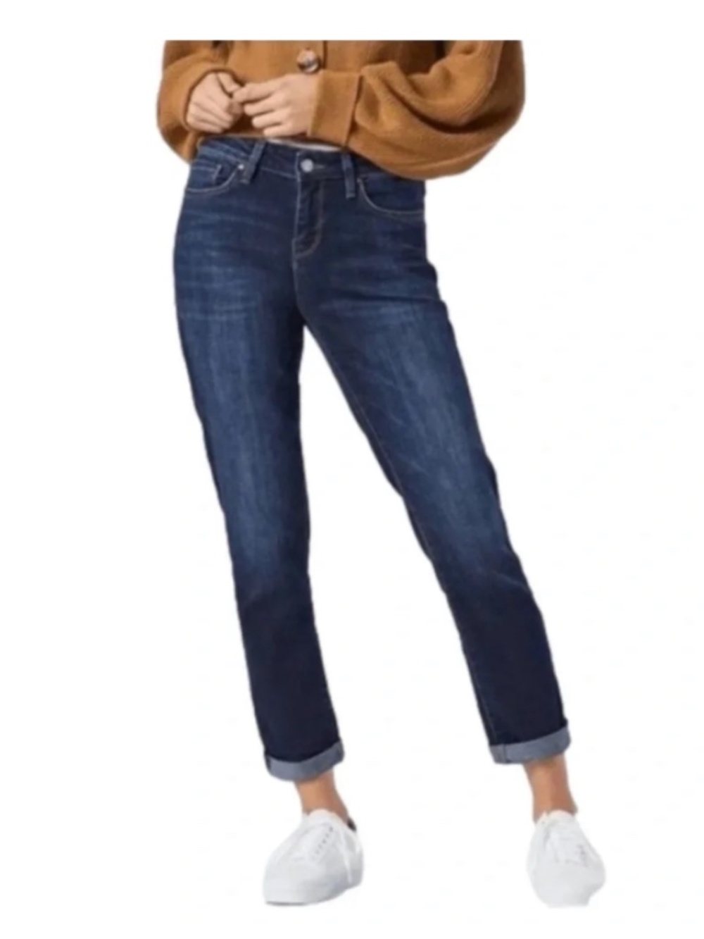 Mavi Jeans Dark Wash Emma Slim Boyfriend Skinny / Cuffed Ankle Denim Size 28/30